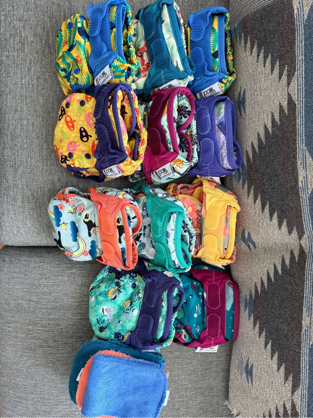 Cloth Diaper Set Close Pop Ins OS Imported from UK Like New